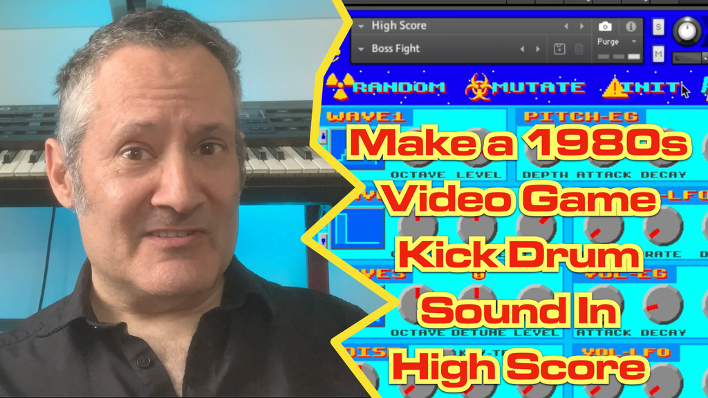 How To Make a 1980s Video Game Kick Drum Sound With High Score